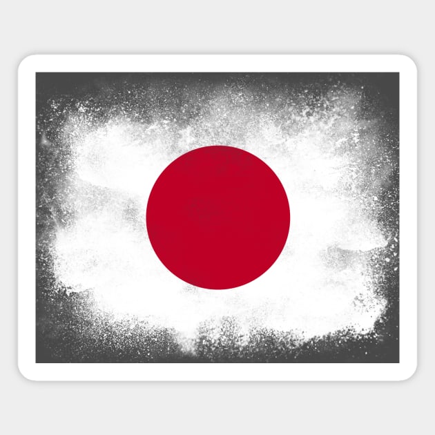 Japan Flag Magnet by psychoshadow